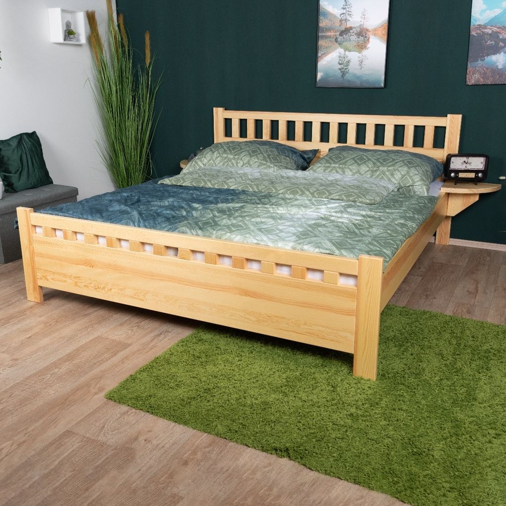 Kiefer Bettgestell 180 x 200 cm Natur