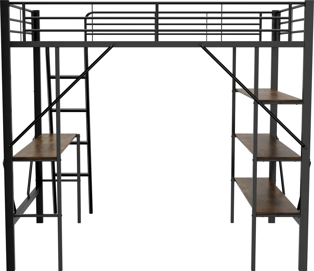 Lit combiné bureau et rangement pour optimiser une petite chambre ado