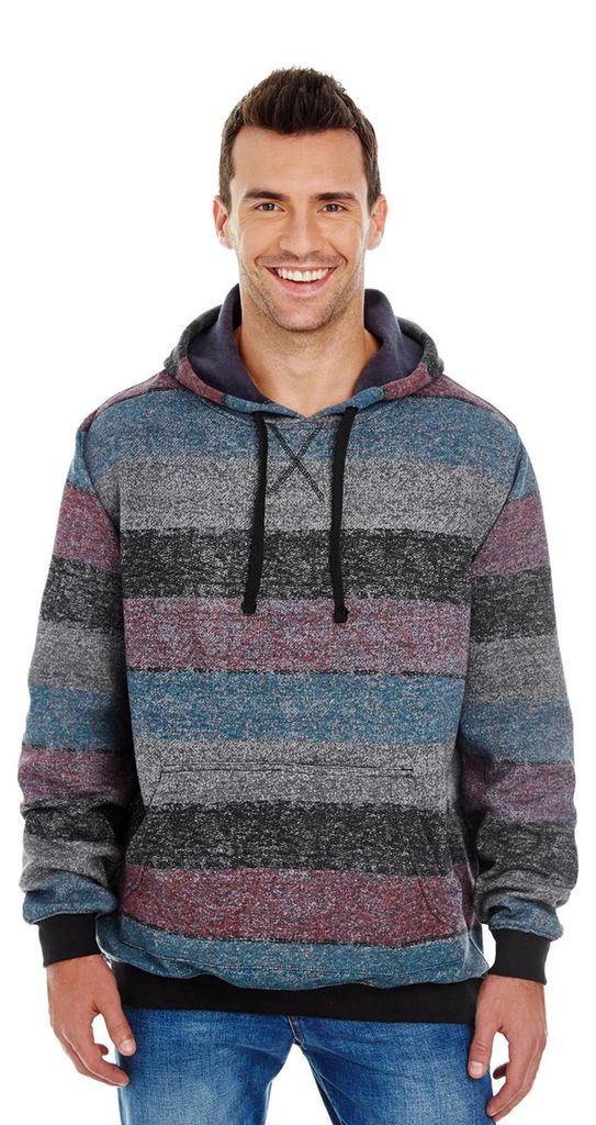 Burnside - Kapuzenpullover für Herren LT2902 (3XL) (Rot/Schwarz)