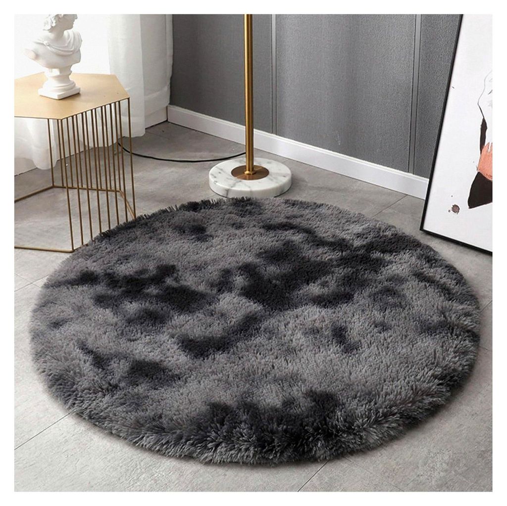 Flauschiger Teppich, Waschbarer Teppich für Wohnzimmer, Kleiner Teppich als Bettvorleger für Schlafzimmer, Hochflor Teppich für Kinderzimmer, ru...