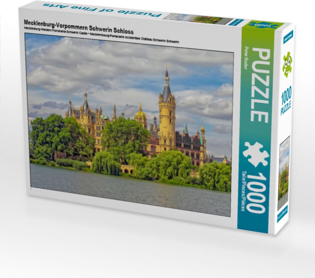 CALVENDO Puzzle Mecklenburg-Vorpommern Schwerin Schloss | 1000 Teile Lege-Größe 64x48cm Foto-Puzzle für glückliche Stunden