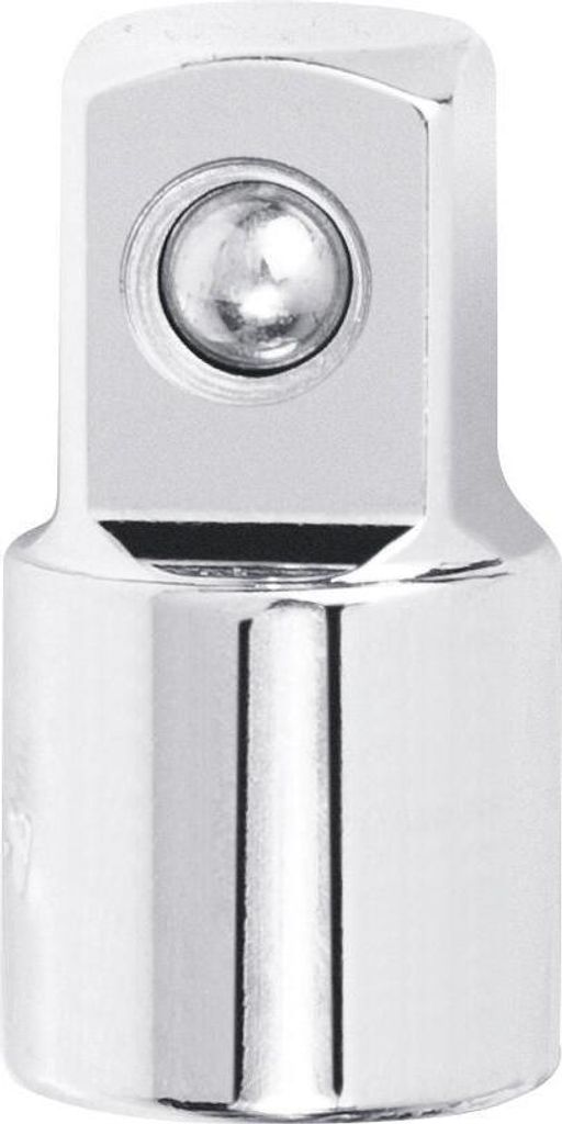 KRAFTWERK 108120, Einzelner Artikel, Steckdosenadapter, 1/4", Chrom, Chrom, 50 g