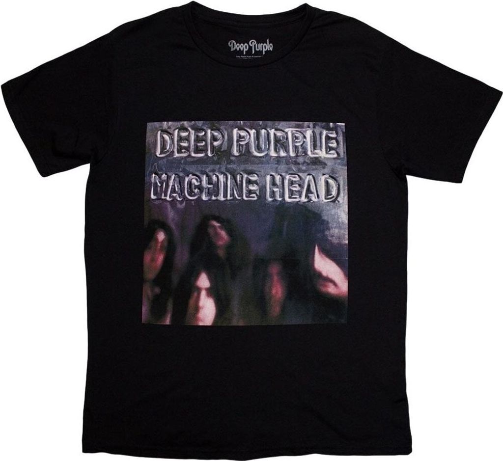 Deep Purple Machine Head Album Cover Black 2XL T-Shirt