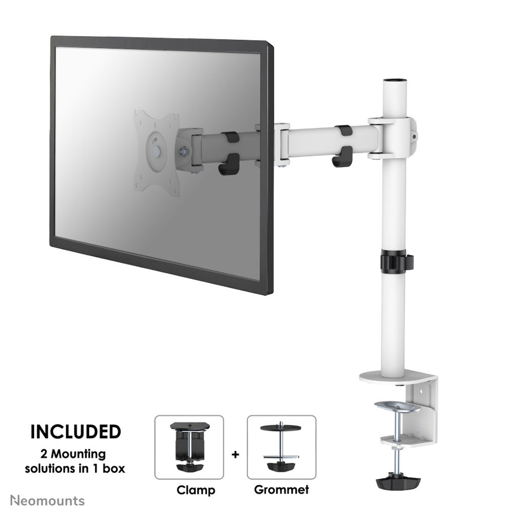 Neomounts NM-D135WHITE Bras pour moniteur 10-30 pouces Image du produit 