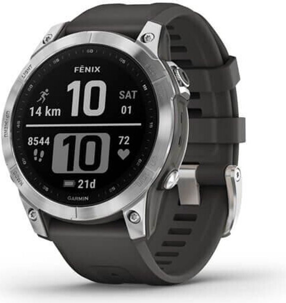 Garmin Fenix 7S Srebrny/Grafitowy Zdjęcie produktu 7