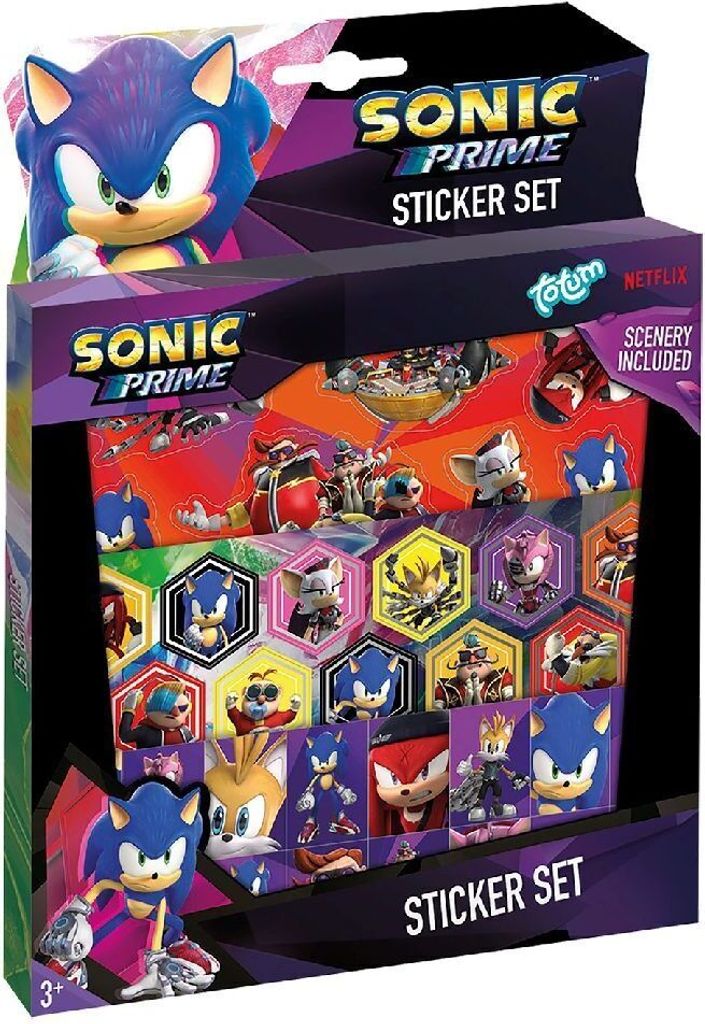 Totum Sonic Hedgehog nálepka set Obrázok produktu 1