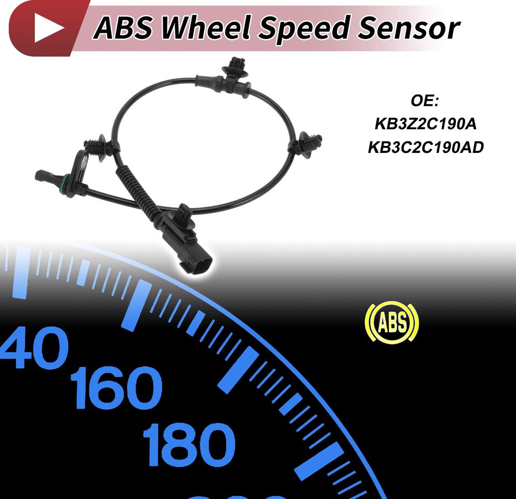 ABS Radgeschwindigkeitssensor ABS Sensor Antiblockiersystem Sensor No.KB3Z2C190A for für Ford for für Ranger 2019-2023 Hinten Links Hinten Rechts