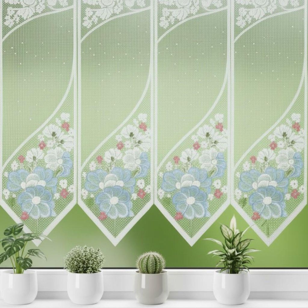 Lamellen-Panneau „Flower"" 75x91cm - farbige Scheibengardine von Albani