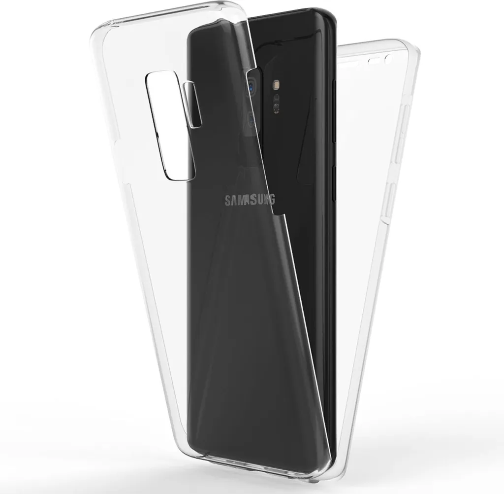 NALIA 360 gradi custodia del telefono cellulare per Samsung Galaxy S9 Plus, copertura completa tutto tondo caso trasparente