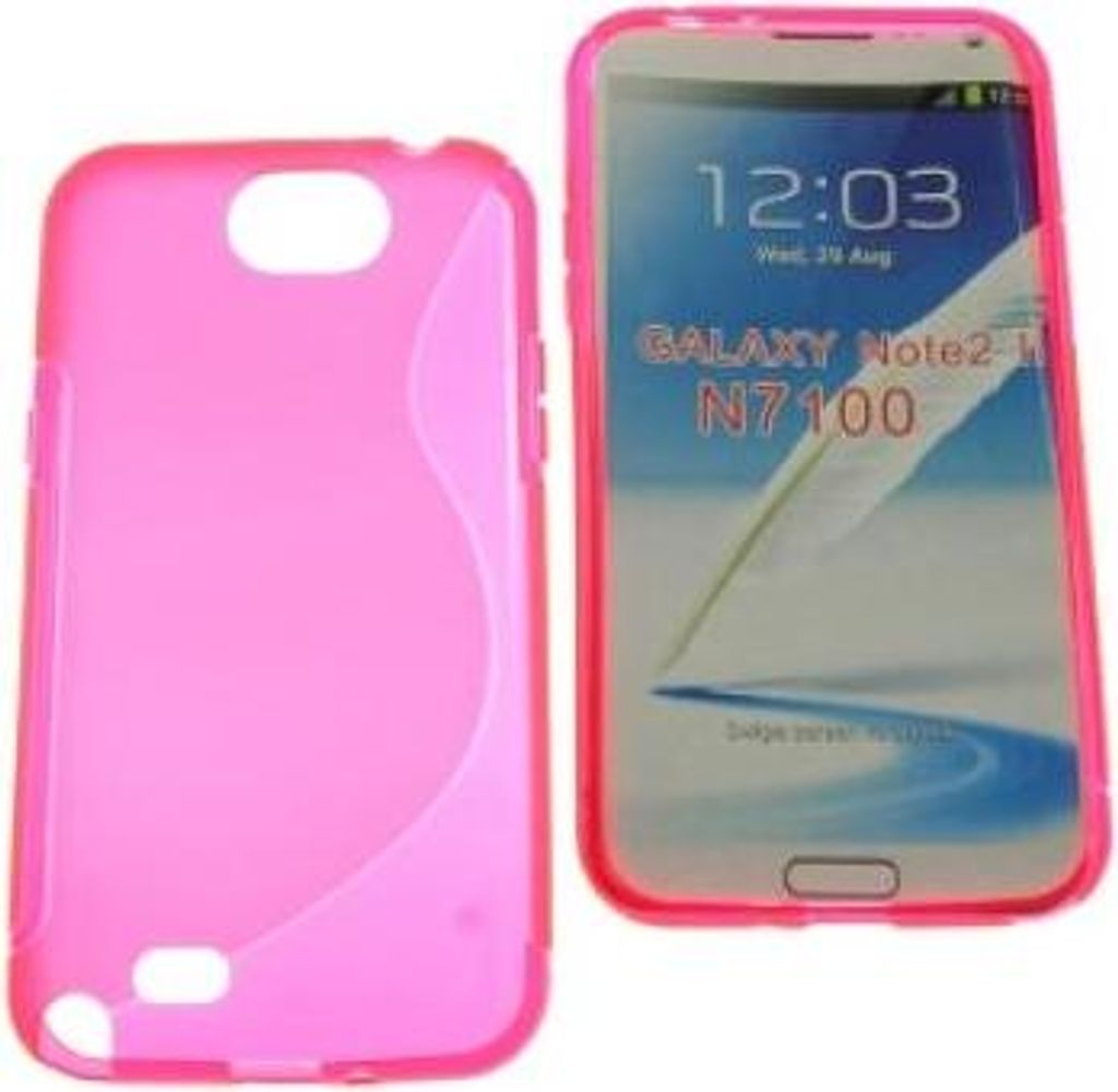 Silikonhülle S-Line für Samsung N7100 Galaxy Note 2 rosa
