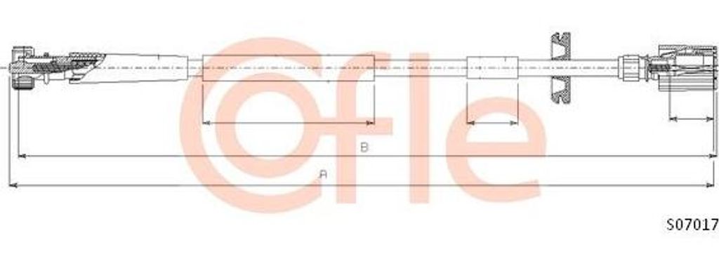 COFLE S07017 Tachographenwelle OE 46511572 kompatibel mit Seicento