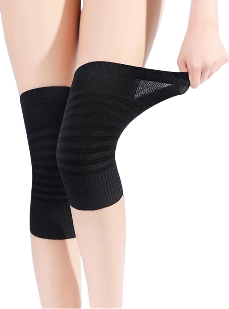 1 Paar Sport-Knie-Kompressionsmanschette, rutschfest, atmungsaktiv, Stretch, für Männer und Frauen, Fitness, Laufen, Radfahren, Gelenkschutz, Kni...