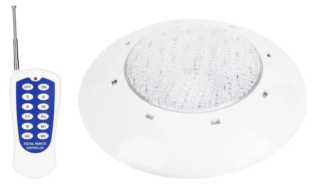 Projecteur LED piscine 45W couleur variable avec commande à distance