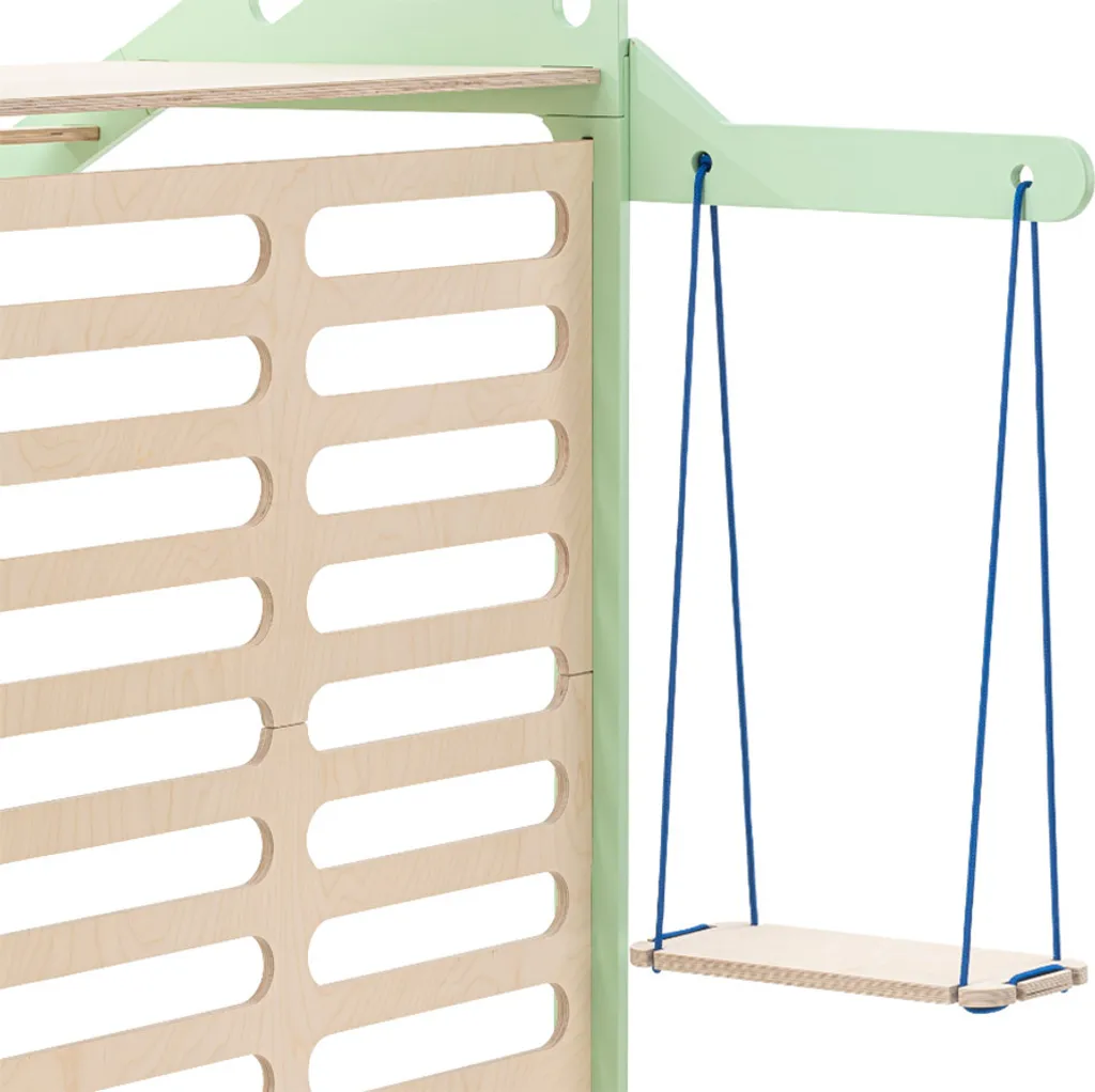 Optimisez l'espace : bureau et balançoire bois pour lit enfant Sleepy