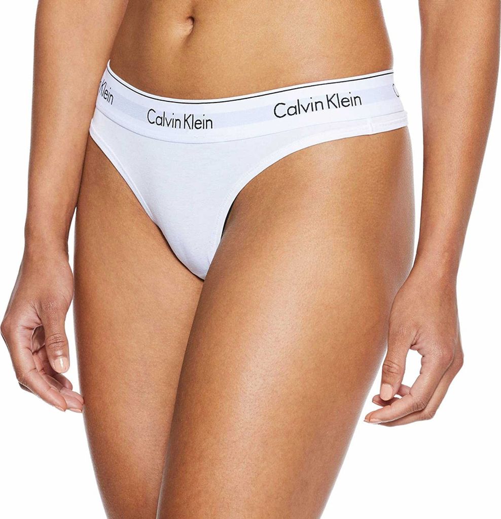 Damen Tanga Slip Brief CK CALVIN KLEIN Artikel F3786E THONG, XL, Cotone 53%,Modal 35%,Elasthan 12%