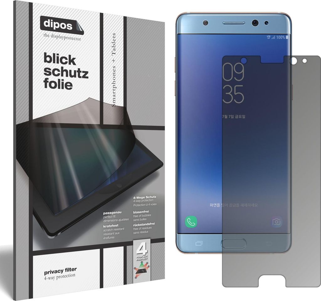 NBR dipos Blickschutzfolie Samsung Galaxy Note FE