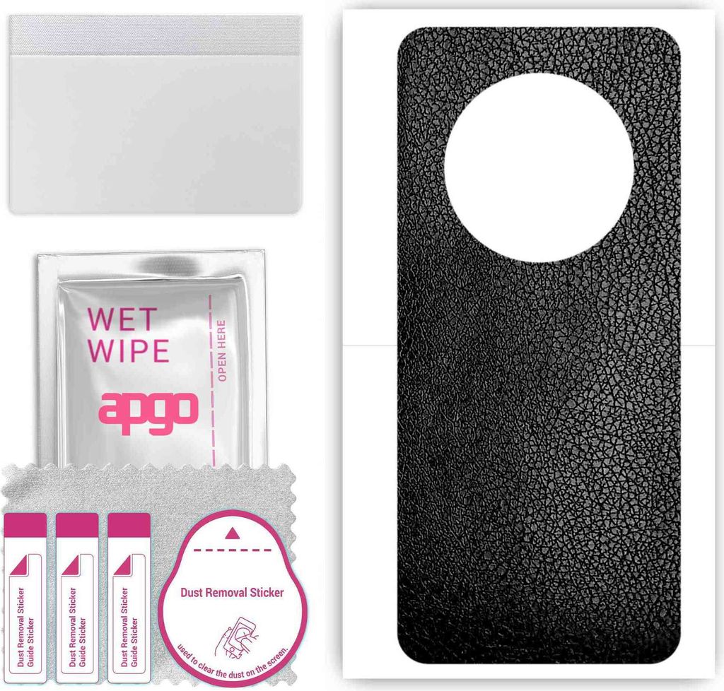 apgo Rückseite Schutzfolie, Skin, kompatibel mit Honor Magic3 Pro, Hinten Displayschutzfolie aus Vinylfolie, kratzfest, einfache Montage - Schwarz...