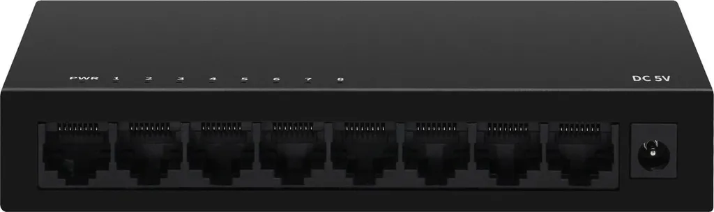 NETTRIXX 600001 - Commutateur Gigabit Ethernet 8 ports RJ45 Haute Vitesse