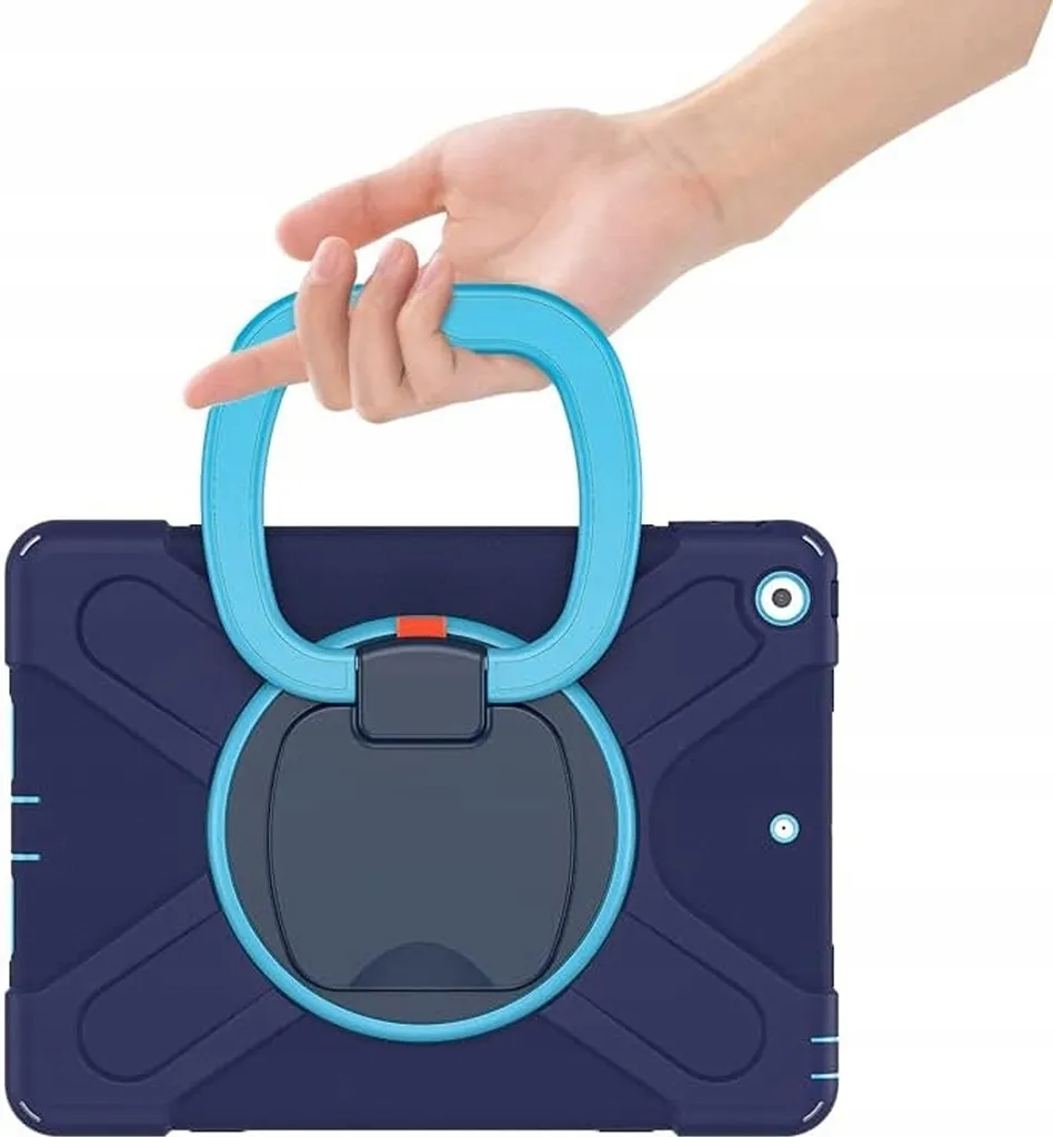 Custodia Premium Blu iPad 10.2 con Tracolla e Kickstand Funzionale - 4