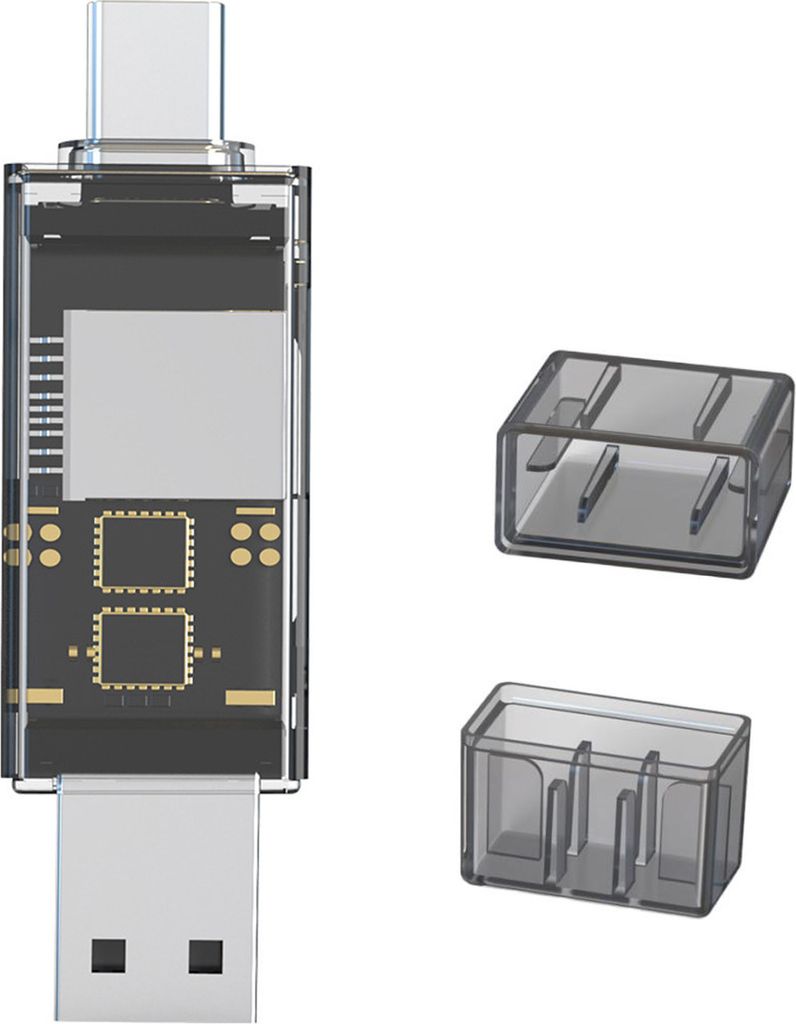 Kartenleser zum Anschließen einer SD-Karte, TF-Kartenleser, stabile Hochgeschwindigkeitsübertragung, USB-Adapter, Typ-C-Kartenleser