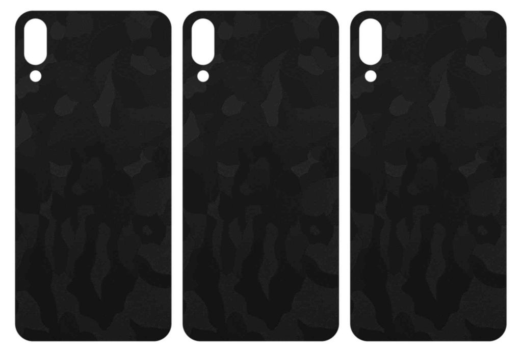 apgo Rückseite Schutzfolie, Skin, kompatibel mit Samsung Galaxy M02, Hinten Displayschutzfolie aus Vinylfolie, kratzfest, einfache Montage - Schwa...