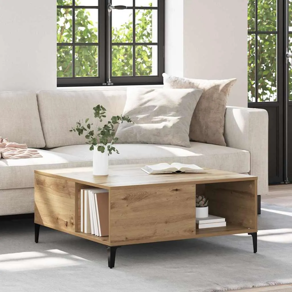 Maison Exclusive Tavolino Artisan Rovere 80x80x36,5 - Arredo Salotto Moderno