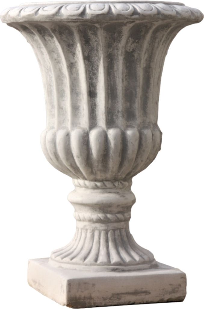 Schöne Amphore aus Steinguss perfekt für den Garten die Terrasse oder den Vorgarten ist Frostfest Witterungsbeständig und Neu 65cm H, PO-1995