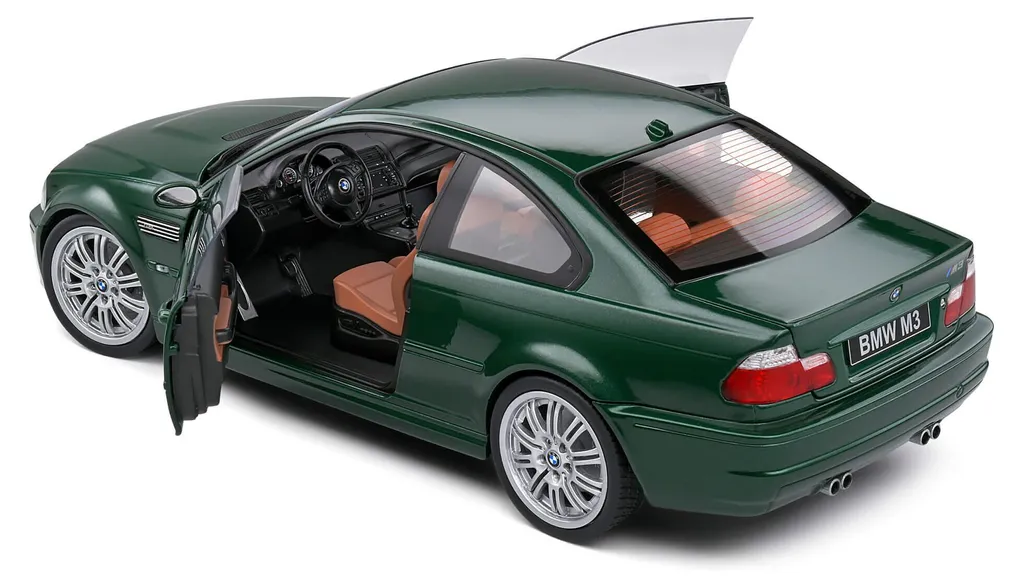 Complétez votre Collection : BMW E46 M3 Coupe 2000 Solido 1/18 Verte Précise - 6