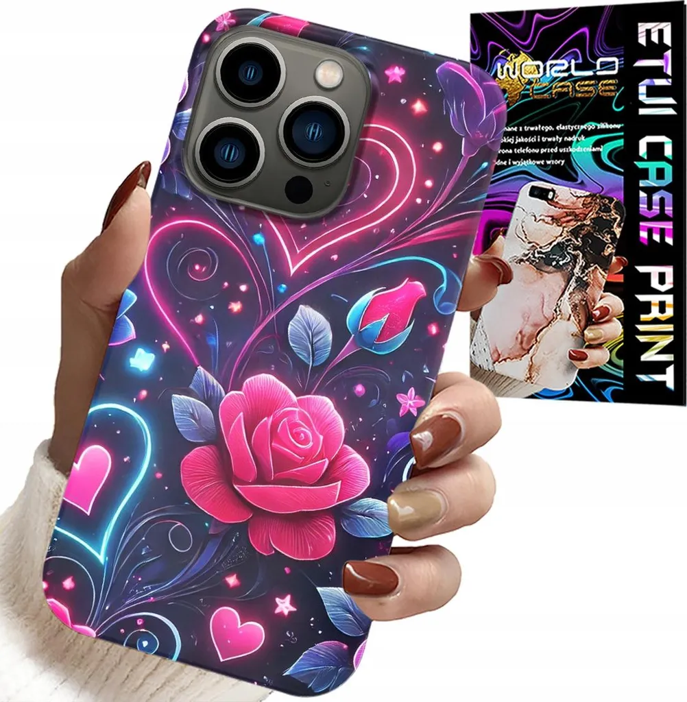 Bundle iPhone 16 Pro: Custodia Cuore Rosa + Screen Protector Vetro