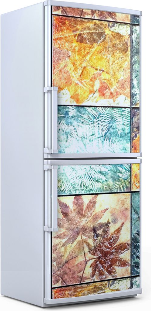Kühlschrankdekoration 60x180 cm Aufkleber auf dem Kühlschrank - Kacheln Abstrakt