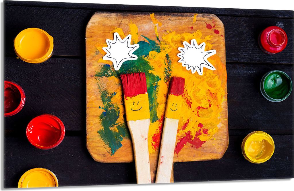 Glasschutzplatte für den Herd 80x52 Smile