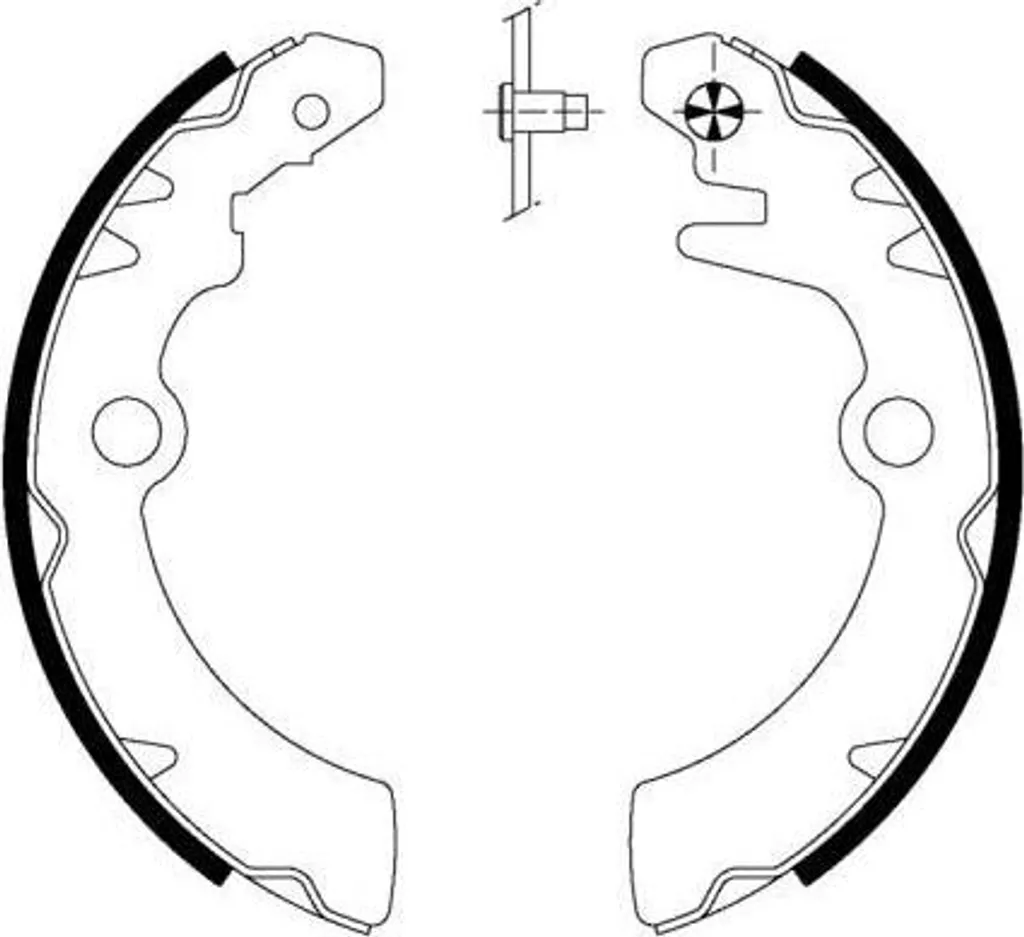 BENDIX BXS1262 Jeu de mâchoires de frein OE 440604A00F pour Nissan Pixo