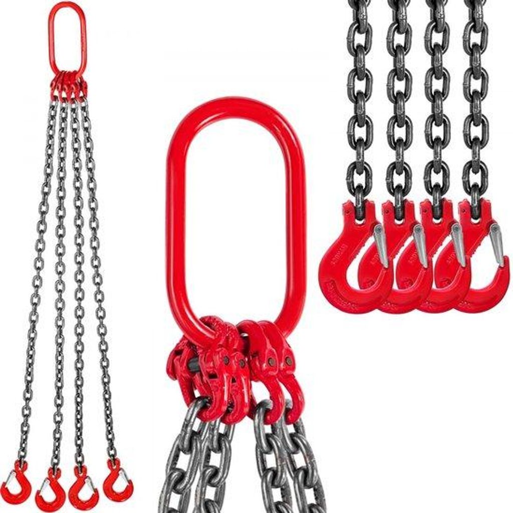 Kettcarrier - 6/15" x 6.5' Vierfach mit Stahlhaken - Stahl - Grad 80