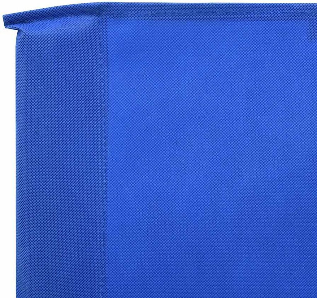 vidaXL 9-teiliges Windschutzgewebe 1200 x 120 cm Azurblau Produktbild 