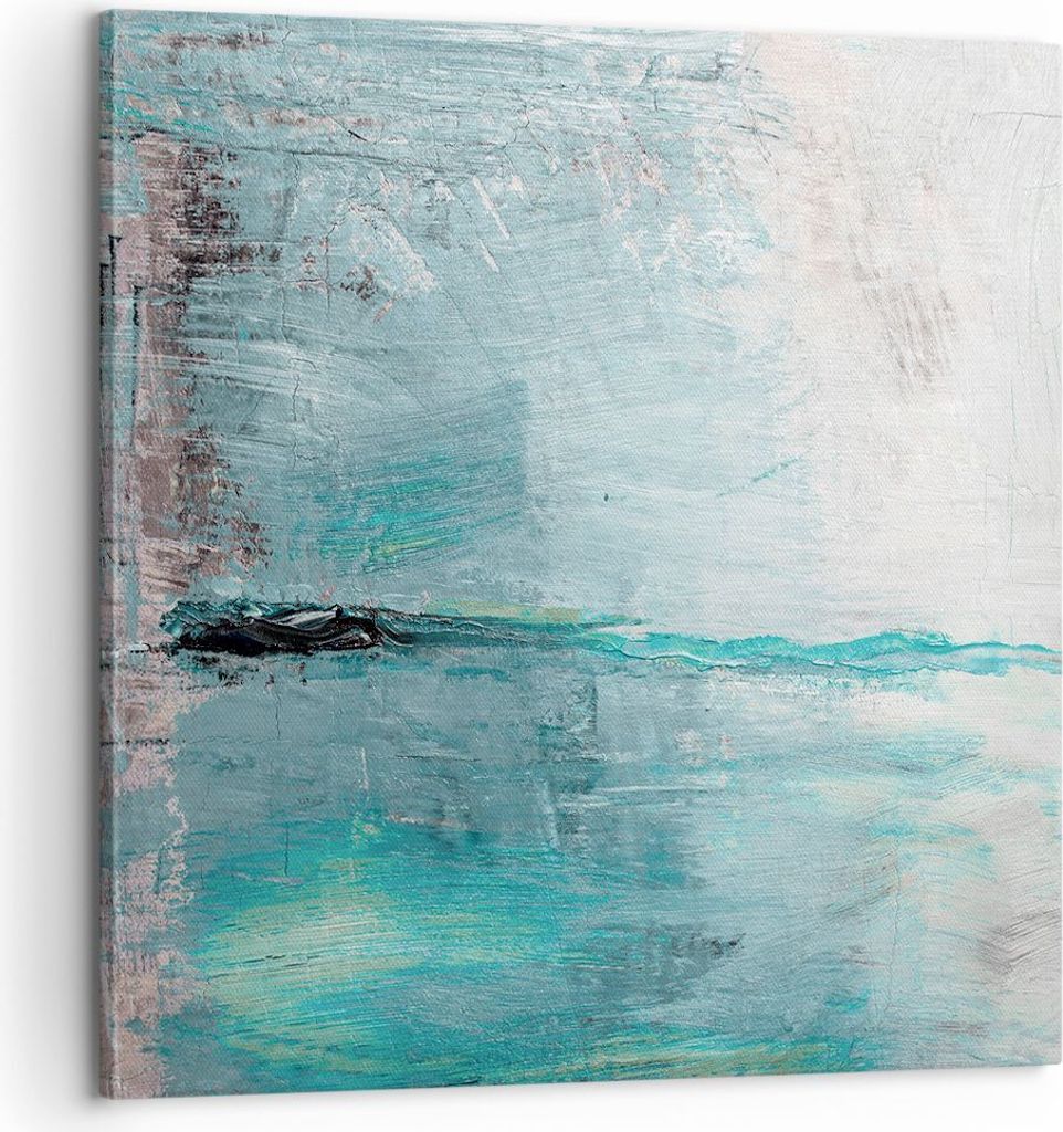 Bild auf Leinwand - Leinwandbild - Abstraktion modern - 60x60cm - Wand Bild - Wanddeko - Wandbilder - Leinwanddruck - Bilder - Kunstdruck - Wanddek...