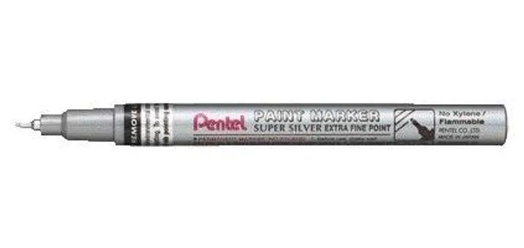 Marqueur à Peinture Argentée Pentel MFP10-Z pour Surfaces Sombres x12