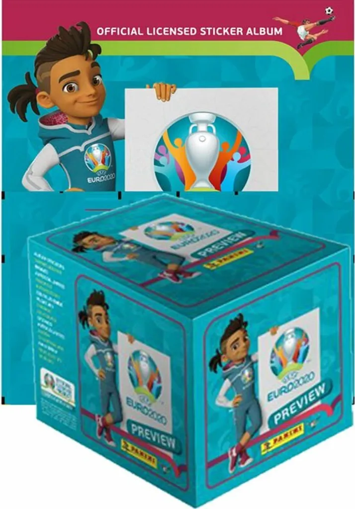 Panini EURO 2020 Preview : Set Complet 120 Sachets et Album de Sport