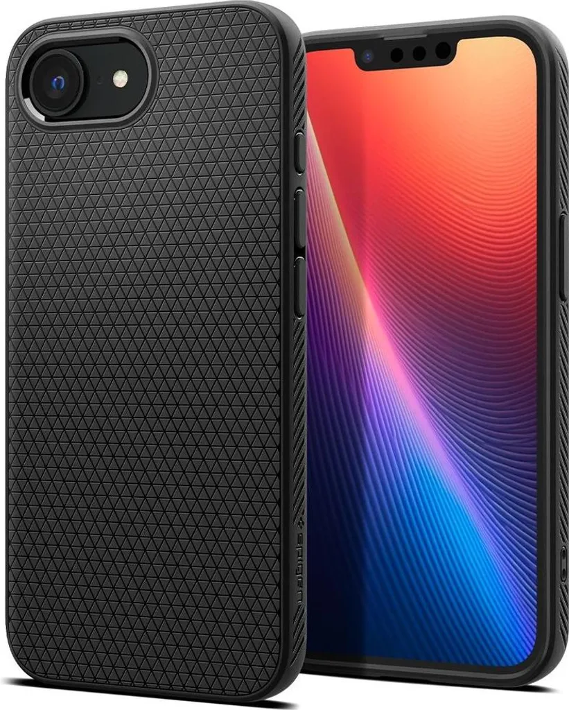 Spigen Liquid Air per iPhone 16e Nero Opaco | Custodia Anti-Goccia