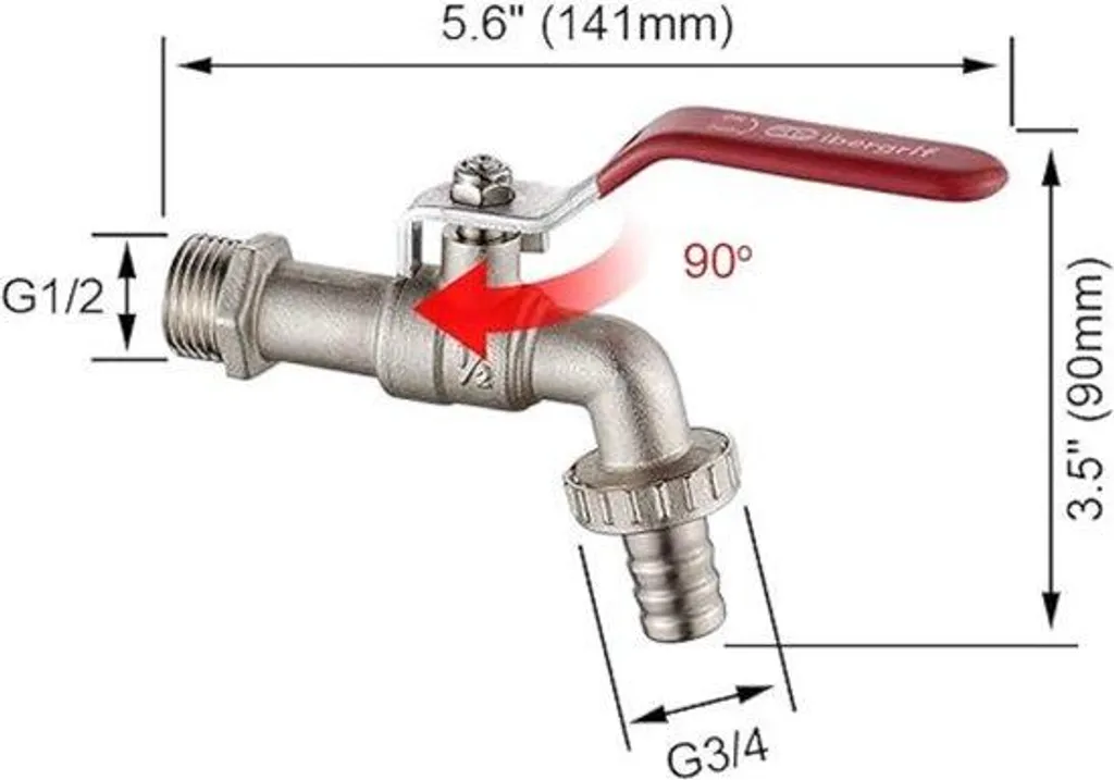 Robinet de jardin extérieur en inox résistant aux hautes températures