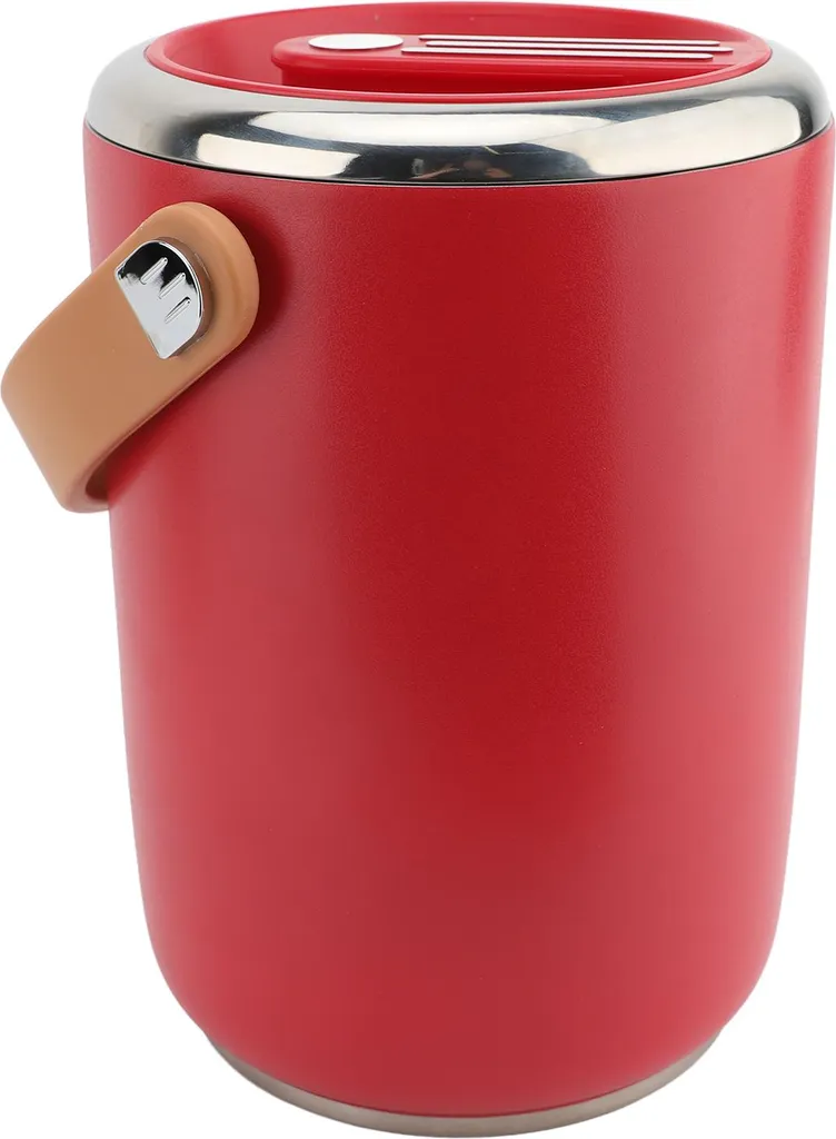 Lunch box isotherme 2L en inox 304 empilable pour repas chauds rouge