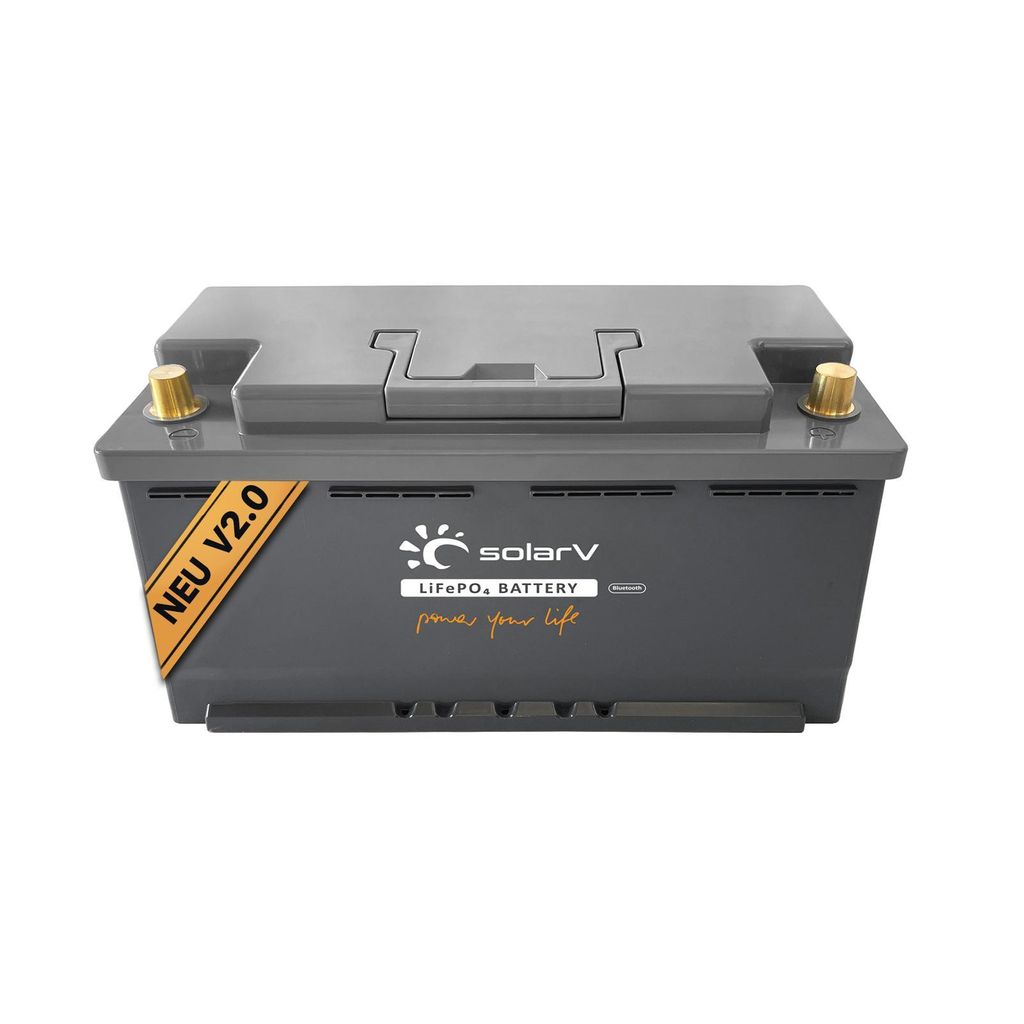 SolarV ®   Lithium Batterie LiFePO4 Batterien 25,6V 100Ah - Produktbild 