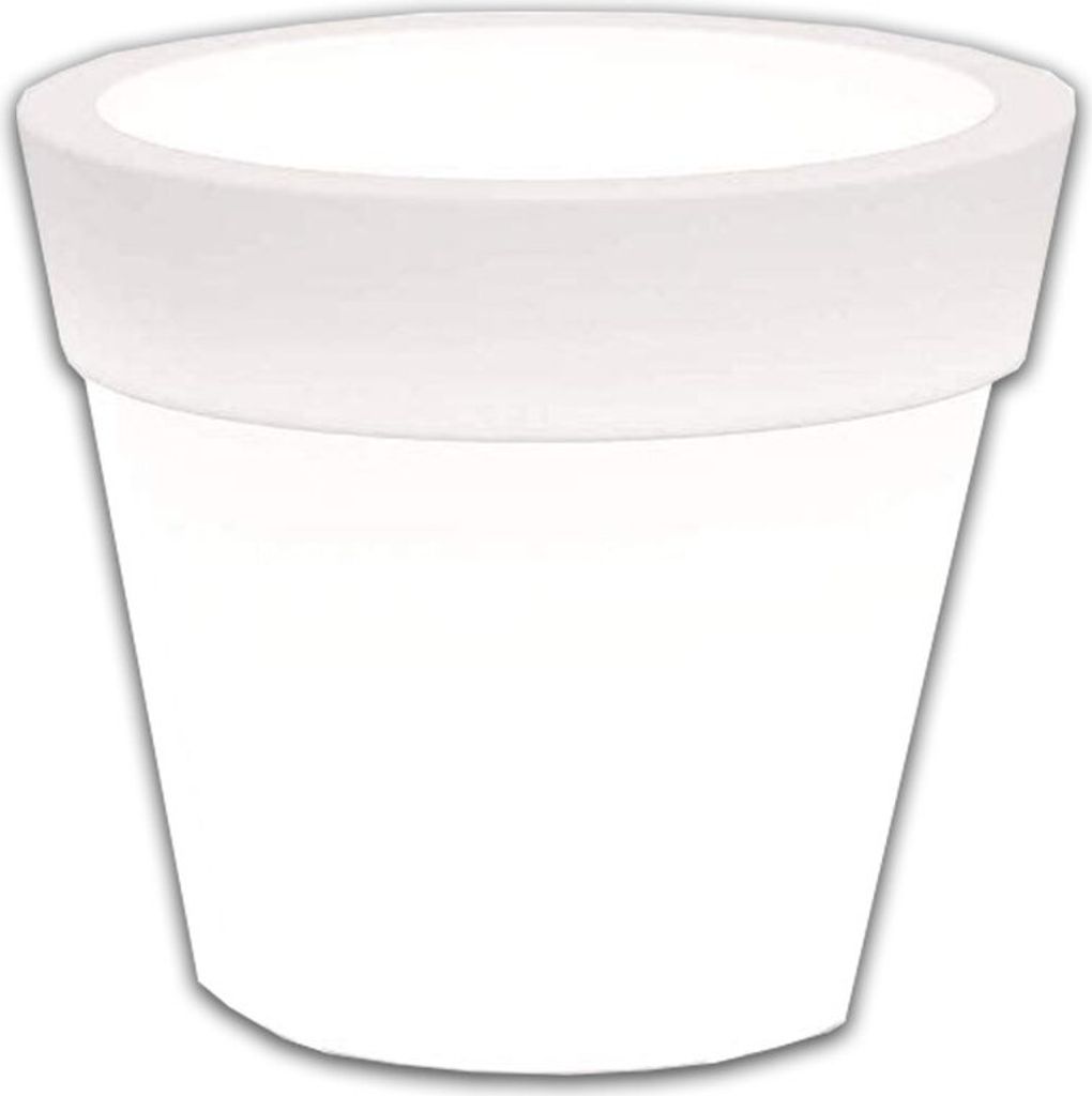 Pflanzgefäß Pflanzentopf weiß riesig Ø110cm 429 Liter 95cm hoch