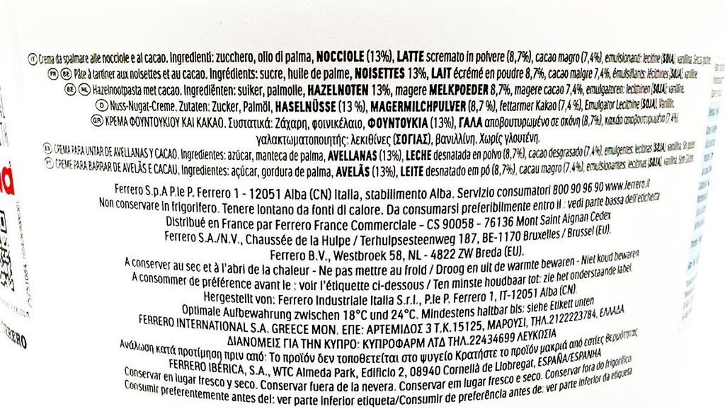 Nutella im XL Kunststoffeimer mit praktischem Tragegriff Produktbild 12