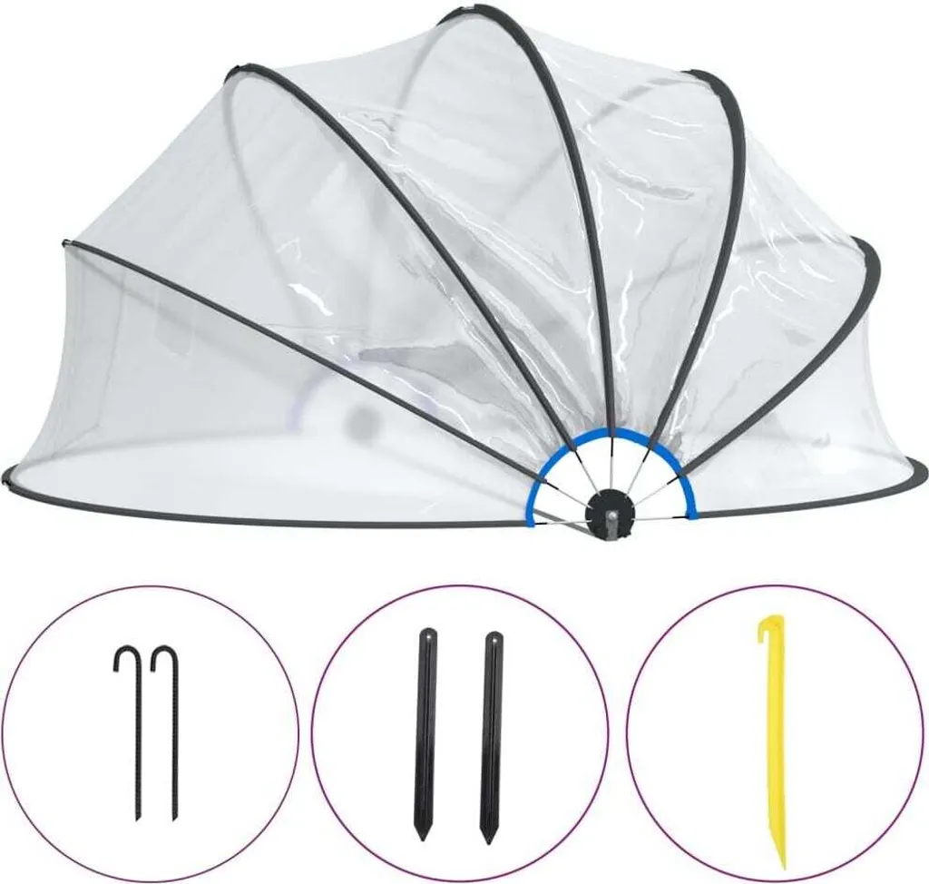 Gardez votre eau propre avec le dôme de piscine vidaXL 376x188 cm PVC