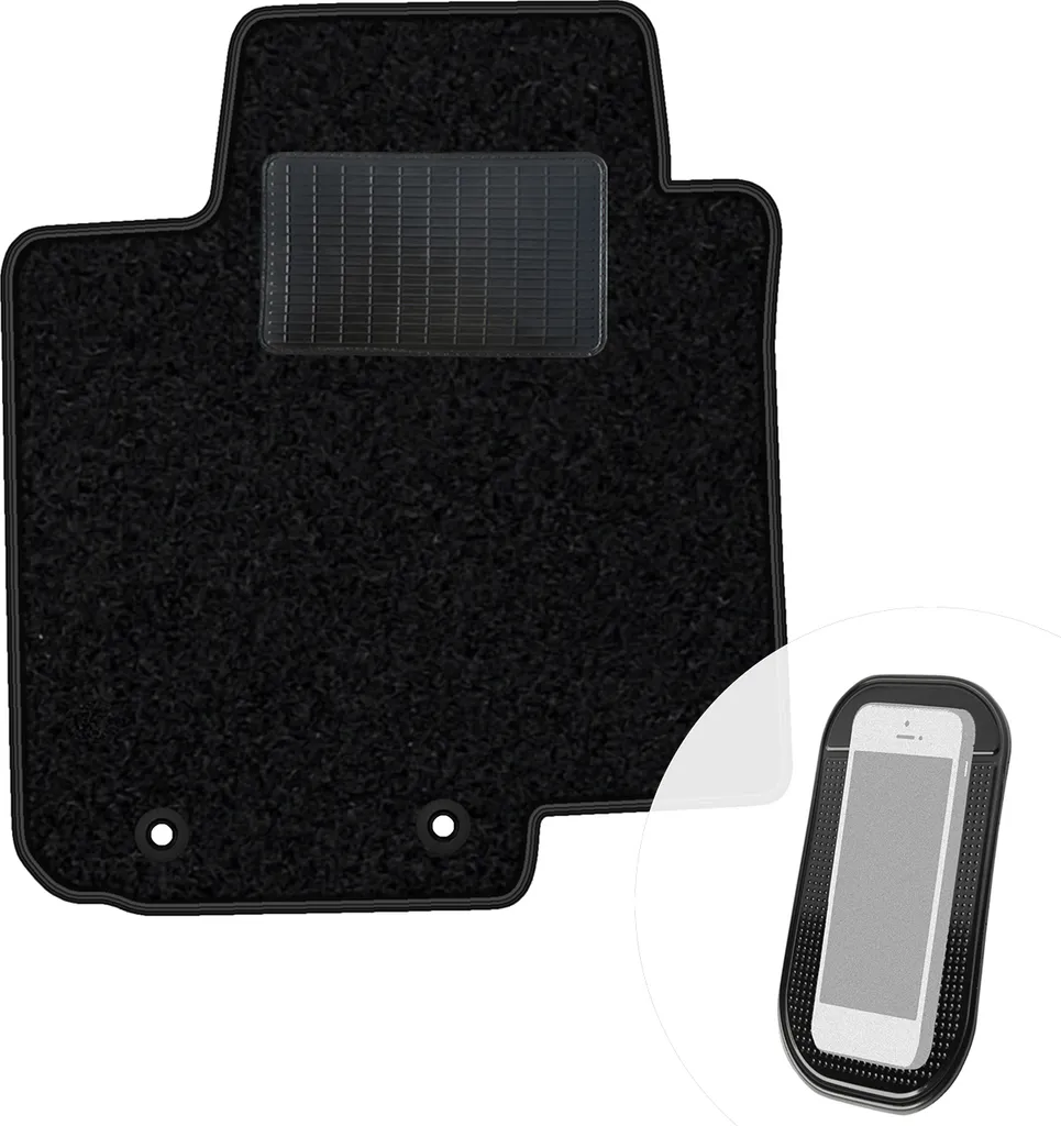 Tappetino Auto moto-MOLTICO Velours Nero per Hyundai H1 08-21 | Guida
