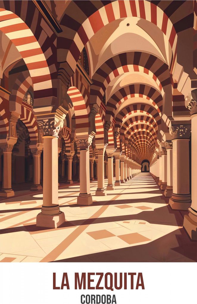 Plakat 53x81cm La Mezquita, Cordoba