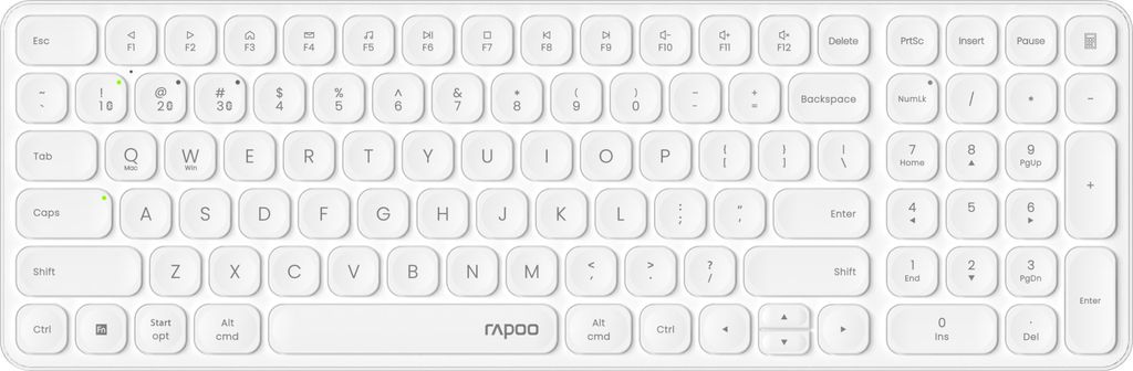 RAPOO E9310M.DE.WH Multi-Mode Wireless Keyboard Produktbild 