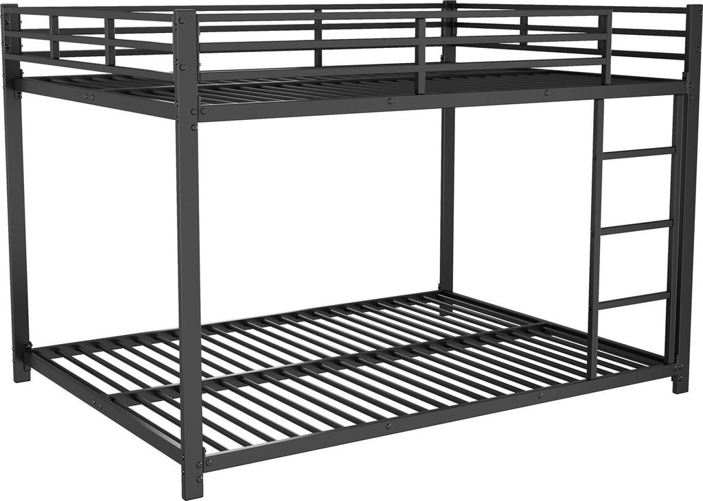Kinderbetten(140*200cm,Schwarz)Etagenbetten, Eisenbetten, Eisenetagenbetten in klassischer Form