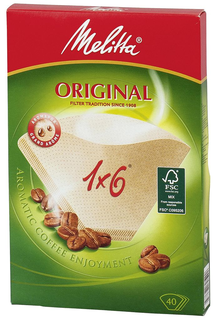 MELITTA Filtertüten natur Pack 40 Stück Zdjęcie produktu 