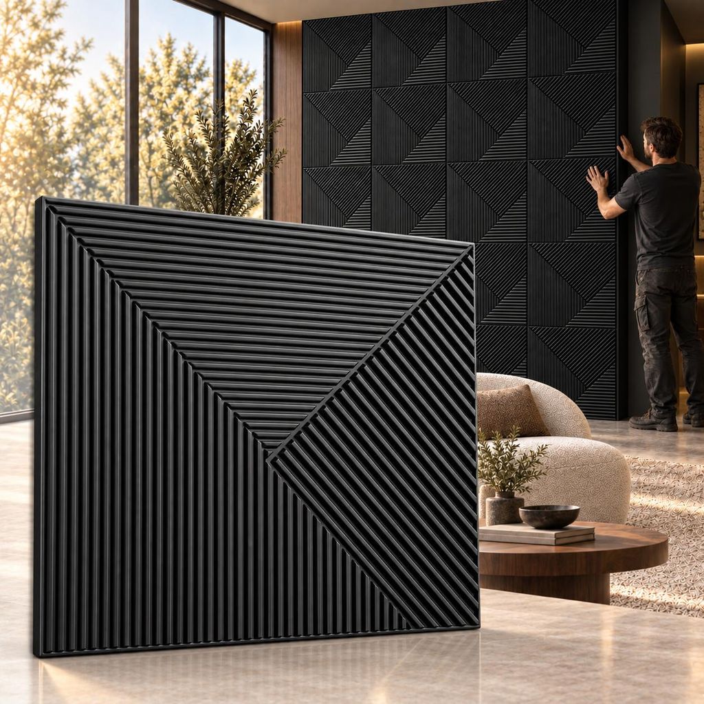 Pannelli murali 3D in plastica decorazione della parete Immagine del prodotto 